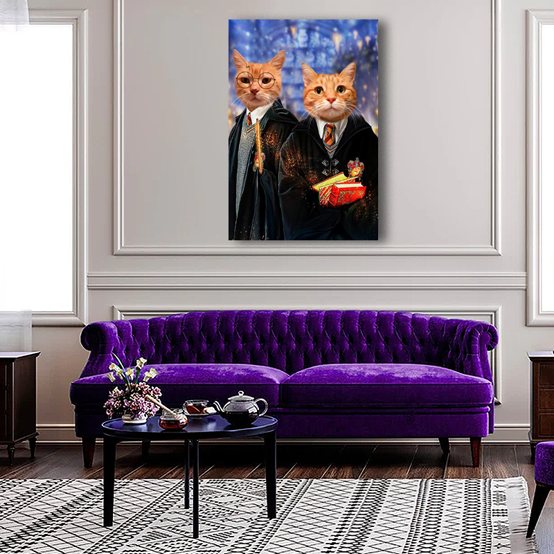 Potter and Weasley - Custom Pet Portrait